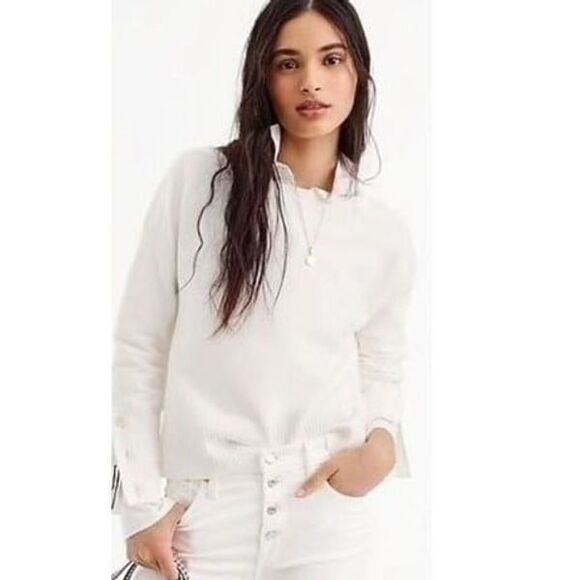 J Crew Split Hem Crewneck Sweater - Picture 4 of 6